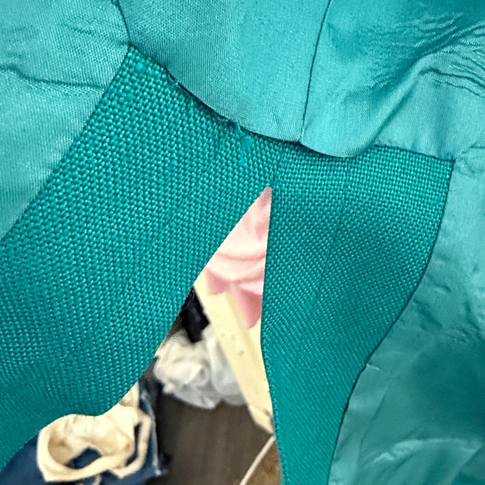 Yves Saint Laurent Women's Teal Blazer( vintage) - Picture 3 of 5